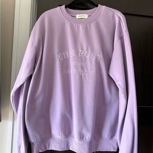 The Post Lavender Crewneck Sweater